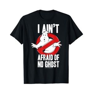 Ghostbusters I Ain't Afraid Of No Ghost Bold Text TShirt | Men | Unisex | Medium